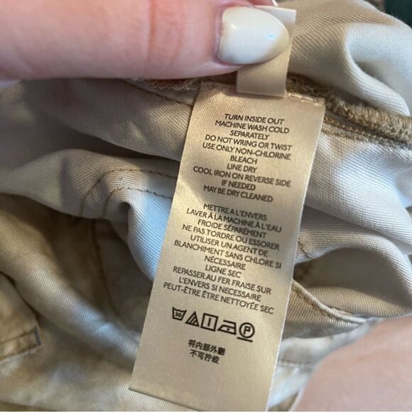 Anthropologie Mitra Relaxed Tie Dye Pants Cream Tan Women's Size 4 - Picture 10 of 14